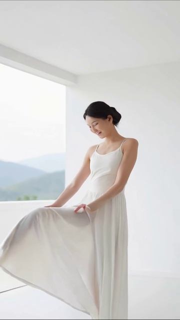 Танец в белом: гармония движения и красоты #танец #гармония #красота