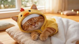 Рыжий котенок ужасно упал! Мама-кошка срочно повезла его в больницу!