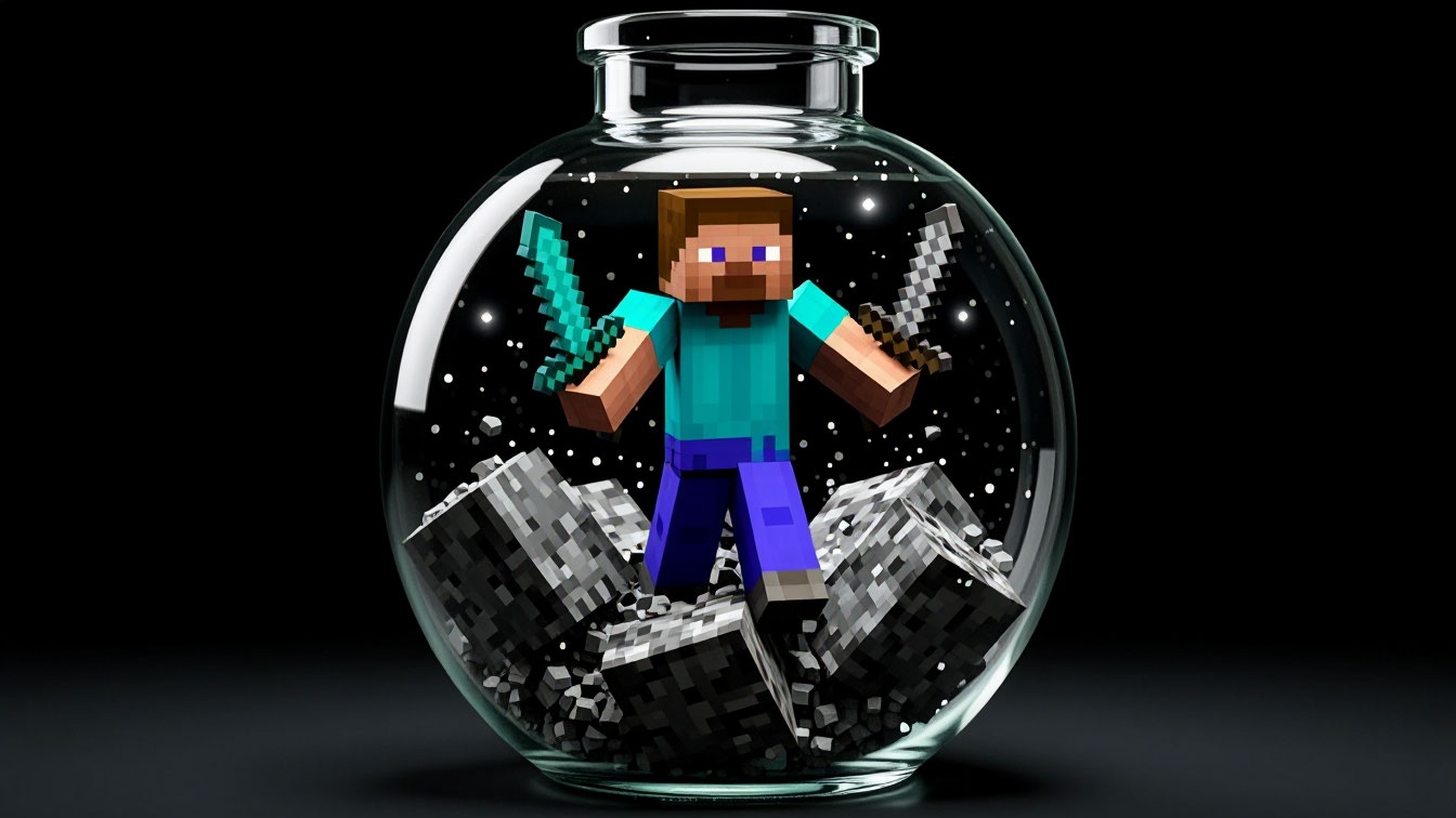 Выживание в бутылке в Майнкрафте #5