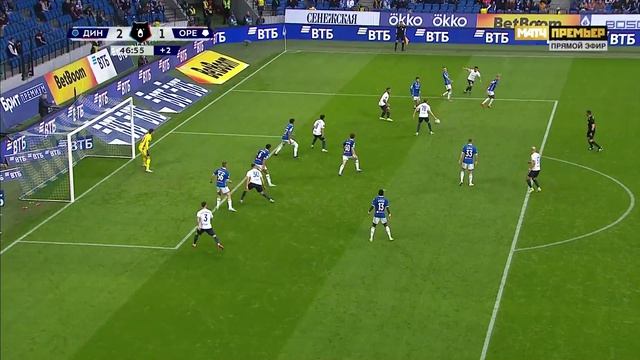 Динамо - Оренбург. Голы и лучшие моменты видео. МИР Российская Премьер-Лига. Футбол
