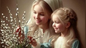 5 апреля Вербное Воскресенье. Красивая музыкальная открытка.