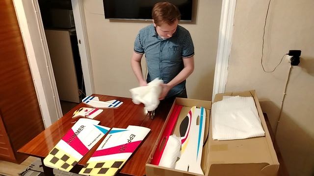 №1- Купил набор PNP пилотажной модели Hummer EPP-3D, распаковка посылки.