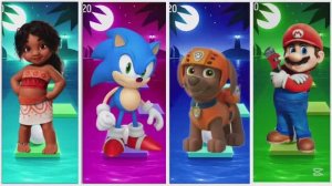 Музыкальный Баттл: Моана против Соника, Щенячьего Патруля и Супер Марио в Тайлс Хоп