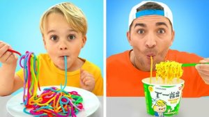 Крис учится варить пасту — Полезная история для детей!