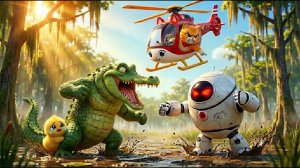 Спасение цыплёнка: когда враги становятся друзьями!