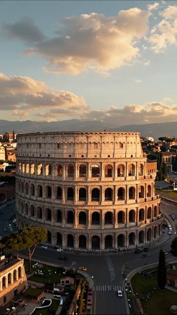 Колизей: Величие древнего Рима #Колизей #Рим #архитектура