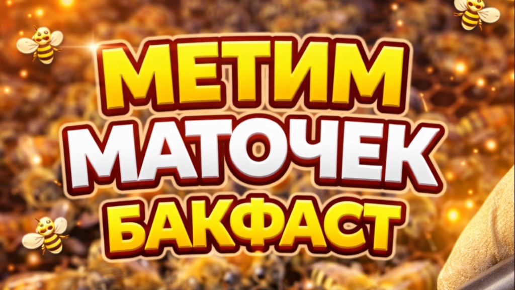 Метим маточек Бакфаст
