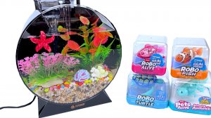 Мультики для детей. Развивающие детские игрушки. Аквариум.  Обзор и распаковка. Мультики для детей