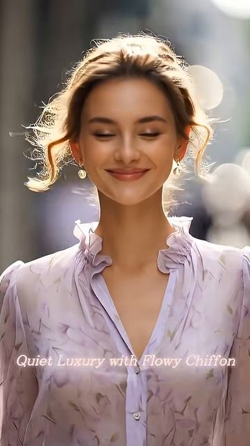 Освоение «тихой роскоши» с помощью струящегося шифона весной