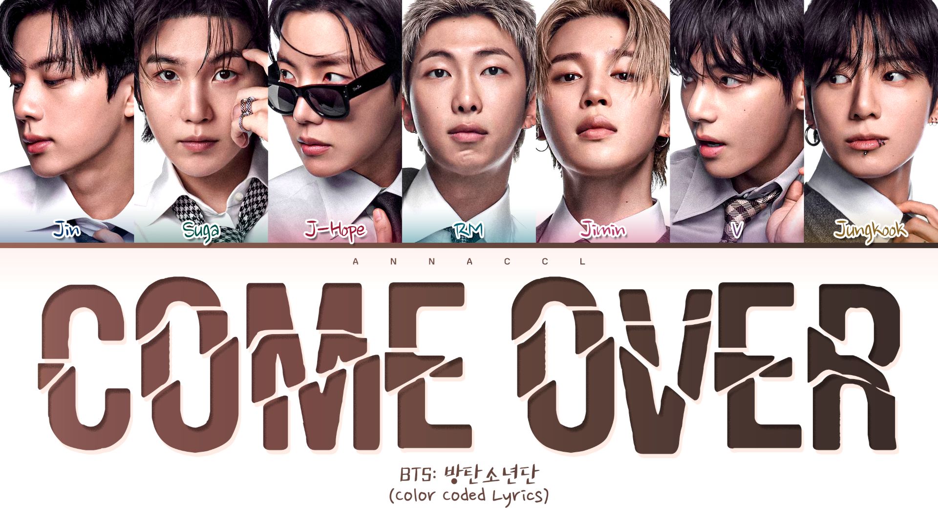 BTS Come Over (Hidden Track) (Перевод на русский) (Color Coded Lyrics)