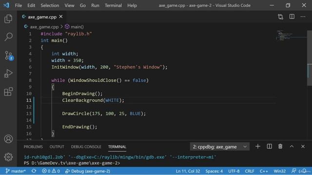 GameDev.tv - 016 - Moving a Circle