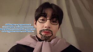 Арми в шоке: Тэхён внезапно выложил забавную историю в Инстаграме с неожиданным выражением лица.