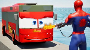 Невероятный побег: лабиринт Губки Боба от автобуса Молнии Маккуина