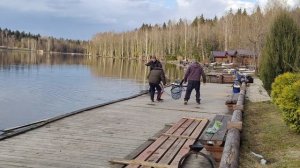 поимка форели