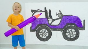 Крис играет в ролевые игры с игрушками для рисования