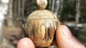 Шкатулка в апрельском лесу на березе