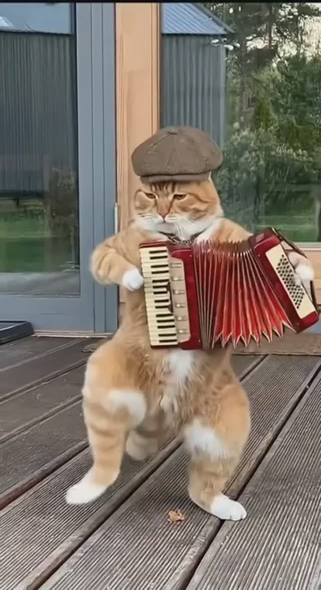 Гармонист-самоучка, соседи в шоке!