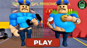 Толстый Барри против Сильного Барри, который сбежал из тюрьмы! (Обби) Игровой процесс #roblox #obby