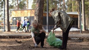 Волонтёры дали старт грядущим субботникам и привели в порядок лесопарк «Стрелки»