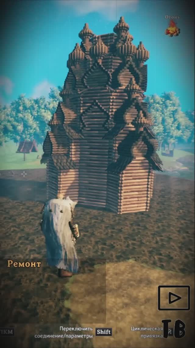 Valheim: Ки́жи. Церковь Преображения Господня. Процесс постройки.
