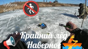 Крайняя Рыбалка по Твёрдой Воде на Реке, наверное. 🤔