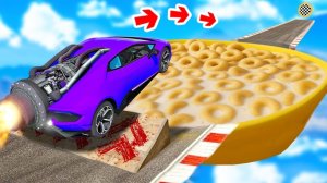 Как далеко тачка сможет проехать через гигантскую миску с хлопьями в гта 5 ?