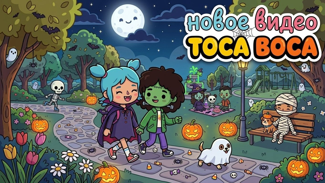 СТРОЮ темный дом для собачки призрака в Тока Бока!