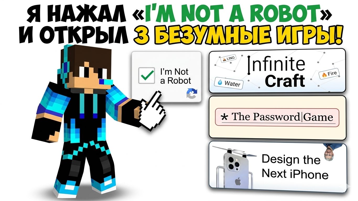 Я НАЖАЛ «I’M NOT A ROBOT» И ОТКРЫЛ 3 БЕЗУМНЫЕ ИГРЫ!