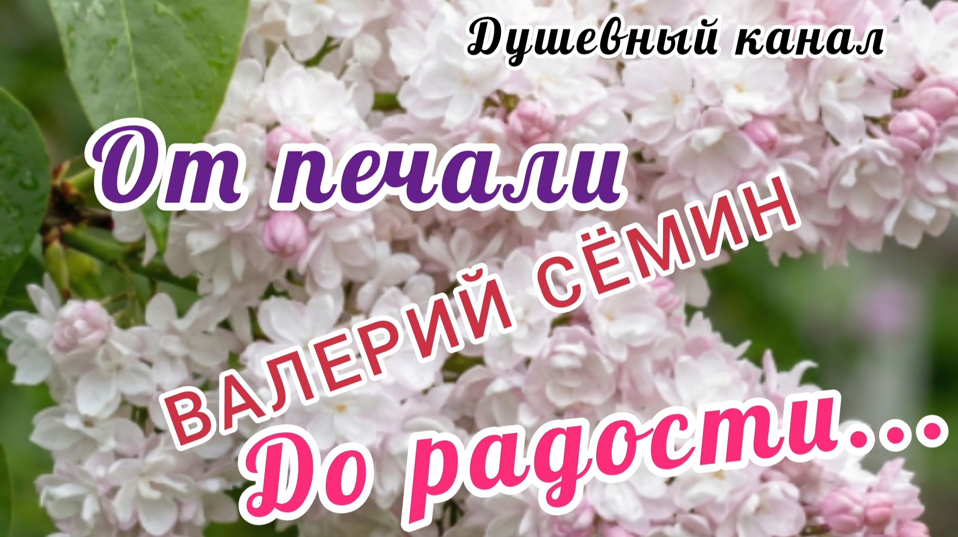 ОТ ПЕЧАЛИ ДО РАДОСТИ. ВАЛЕРИЙ СЁМИН. 5 ДО БОЛИ КРАСИВЫХ ПЕСЕН