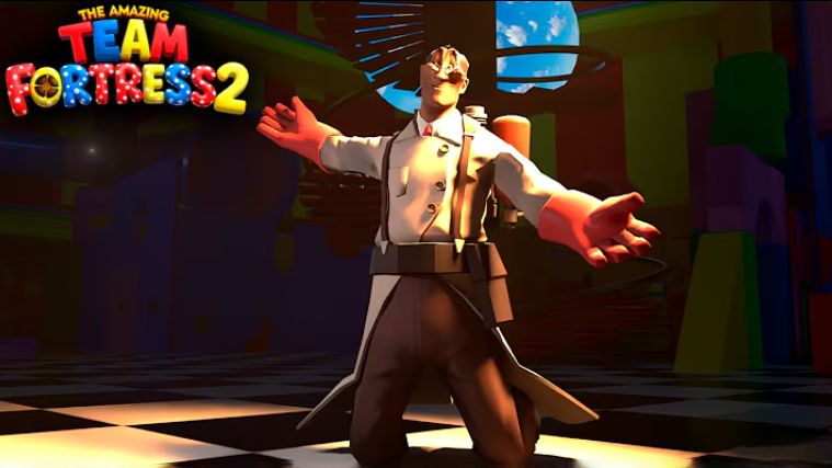 THE AMAZING DIGITAL CIRCUS - RUNNING THE SHOW МЕДИК ТФ2 AI COVER (ALGER)