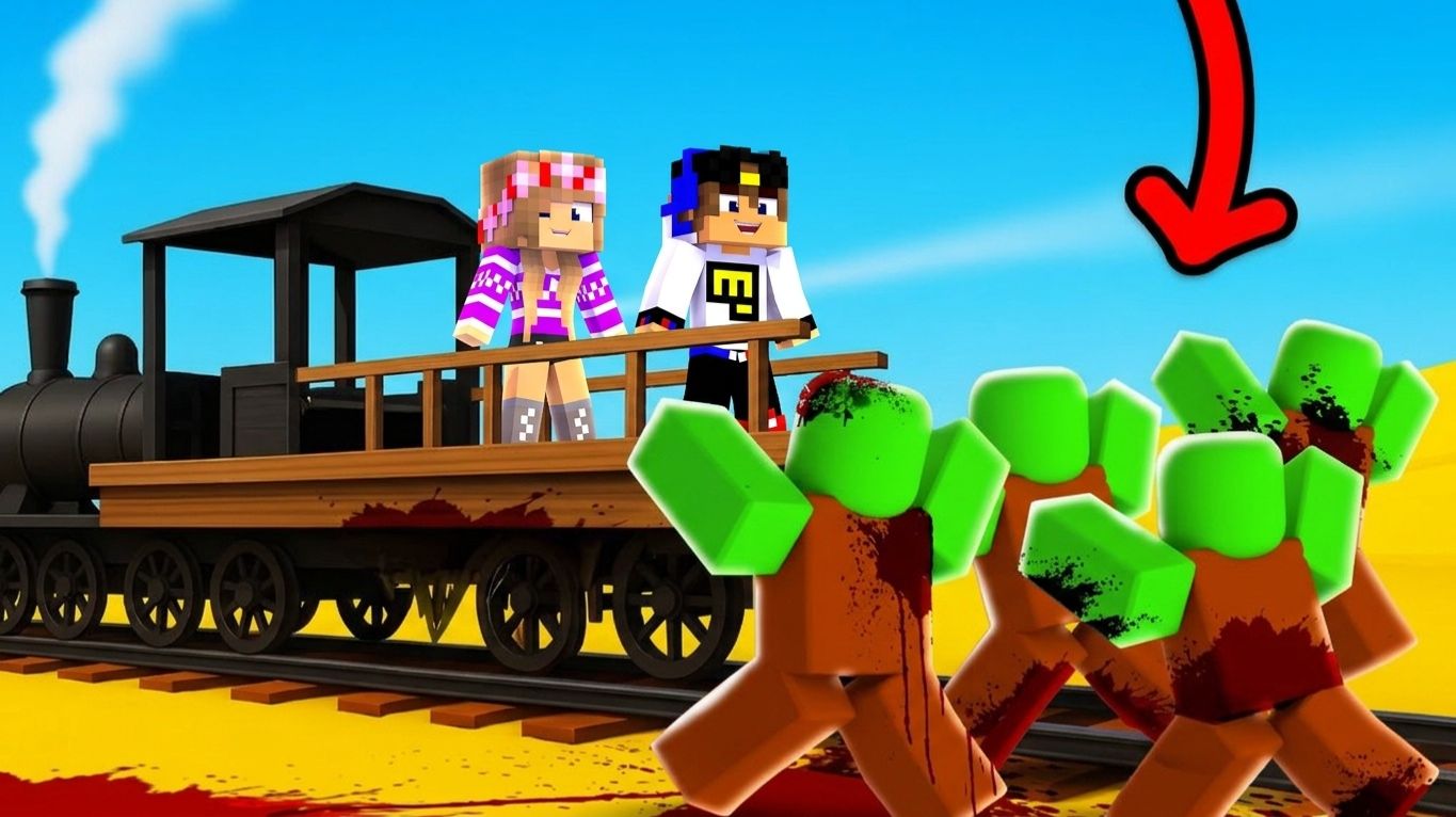 МОЙ ДРОН снял ЗОМБИ ПОЕЗД в МАЙНКРАФТ НУБ И ПРО ЭВОЛЮЦИЯ ВИДЕО MINECRAFT Евгенбро