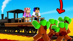 МОЙ ДРОН снял ЗОМБИ ПОЕЗД в МАЙНКРАФТ НУБ И ПРО ЭВОЛЮЦИЯ ВИДЕО MINECRAFT Евгенбро