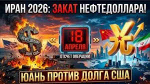 Иран 2026: Закат нефтедоллара! Отсчет операции 18 апреля и юань против долга США