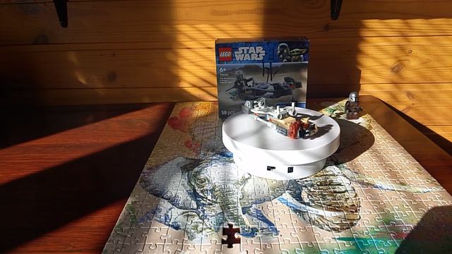 lego the mandalorian grogu's  speeder bike