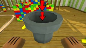 Секретный гигантский туннель в доме в увлекательной игре Super Bear Adventure