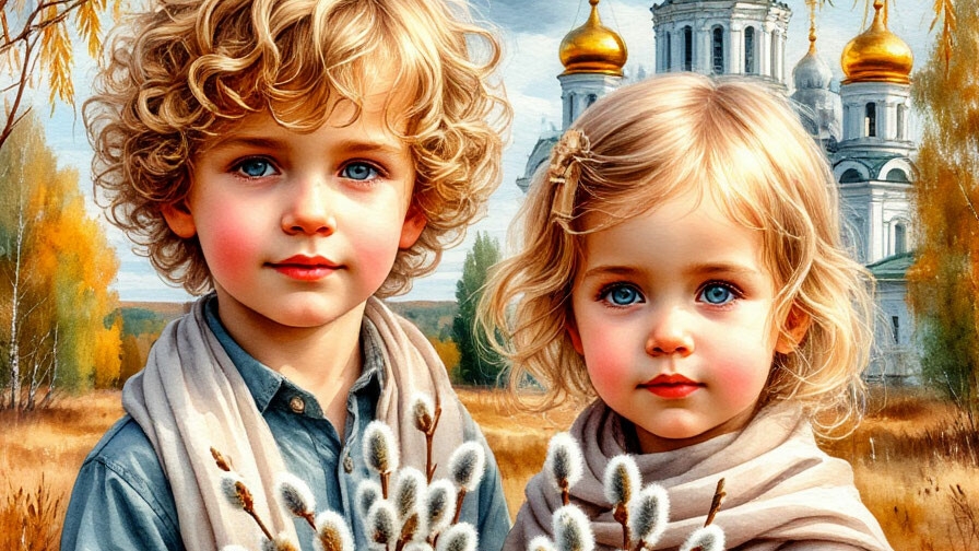 С праздником Вербное Воскресенье. Самая лучшая музыкальная открытка.