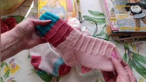 РАБОТЫ ИЗ ОСТАТКОВ ПРЯЖИ ...🧶🧶♥️