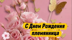 С Днем Рождения племянница! Шикарное поздравление С Днем Рождения для любимой племянницы!