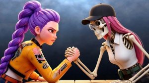 Руми против Скелетона. Охотники на демонов.