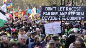 Piers Corbyn on Divide & Rule Unite the Kingdom (Musk) v Together Alliance (Soros) London protests