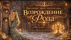 Вводный эфир родового интенсива «Возрождение РОДА»