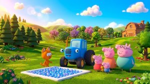 Синий трактор учим цвета - Свинка Пеппа новые серии - Три кота все серии