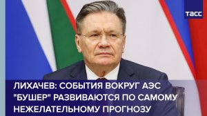 События вокруг АЭС "Бушер" развиваются по самому нежелательному прогнозу, заявил Лихачев