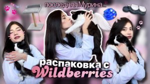 РАСПАКОВКА С ВБ| кошачья распаковка, «но ещё живу, ведь сердце моё цветет садом твоего имени» 🐾🐈