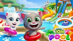 Talking Tom PoolТом.Анжела, Бен, Джинджер и Хэнк в Аквапарке.