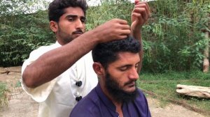 Уличный индийский массаж головы . Настоящий ASRM - расслабляющий опыт