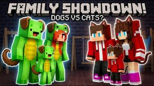 Семейный баттл в Майнкрафте: кошачьи против собачьих