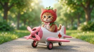 Мама-кошка и котенок спасают потерявшегося кролика под дождем!