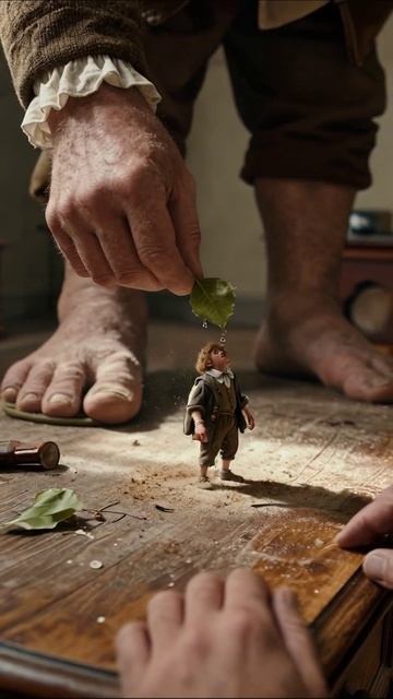 Удивительный мир миниатюр: приключения крошечного героя #миниатюры #приключения #фантазия