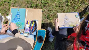 "Храм на кончике кисти". Село Богородицкое. Пленэр